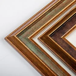 Metallic Brush Frame with Photo